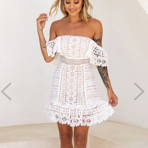 Selfie Leslie White Mini Dress